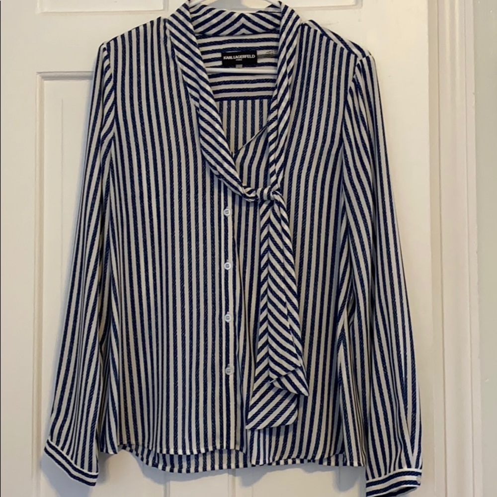 Karl Lagerfeld striped blouse